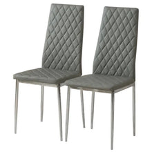 Load image into Gallery viewer, PVC High Back Modern Dining Chairs Set of 2 Living and Home