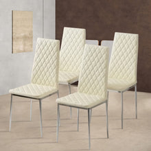 Load image into Gallery viewer, PVC High Back Modern Dining Chairs Set of 2 Living and Home
