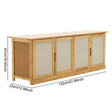Load image into Gallery viewer, Wooden Entryway Storage Shoe Cabinet Shoe Bench
