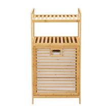 Load image into Gallery viewer, Freestanding Bamboo Laundry Hamper
