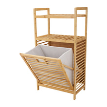 Load image into Gallery viewer, Freestanding Bamboo Laundry Hamper