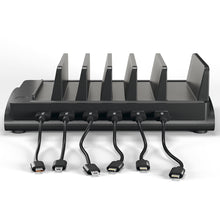 Load image into Gallery viewer, 60W 6-Port USB Charging Station for All Devices with 6 Cables
