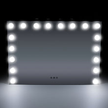 Load image into Gallery viewer, 70cm W Rectangle Hollywood Vanity Mirror with 18 Dimmable LED Bulbs LED Make Up Mirrors Living and Home
