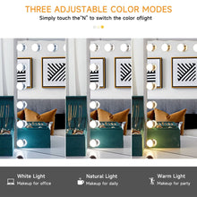 Load image into Gallery viewer, 70cm W Rectangle Hollywood Vanity Mirror with 18 Dimmable LED Bulbs LED Make Up Mirrors Living and Home
