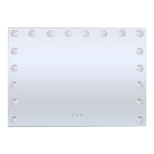 Load image into Gallery viewer, 70cm W Rectangle Hollywood Vanity Mirror with 18 Dimmable LED Bulbs LED Make Up Mirrors Living and Home