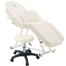 Load image into Gallery viewer, Adjustable Beauty Bed Salon Chair Set with Stool Salon Chairs Living and Home