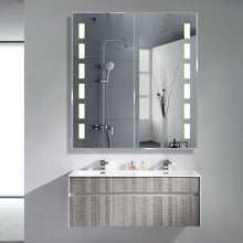 Load image into Gallery viewer, 65cm Wide Bluetooth LED Mirror Cabinet for Bathroom Bathroom Mirror Cabinets Living and Home