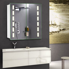 Load image into Gallery viewer, 65cm Wide Bluetooth LED Mirror Cabinet for Bathroom Bathroom Mirror Cabinets Living and Home