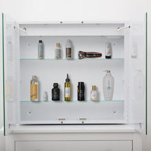 Load image into Gallery viewer, 65cm Wide Bluetooth LED Mirror Cabinet for Bathroom Bathroom Mirror Cabinets Living and Home