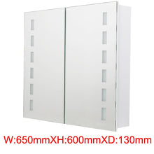 Load image into Gallery viewer, 65cm Wide Bluetooth LED Mirror Cabinet for Bathroom Bathroom Mirror Cabinets Living and Home