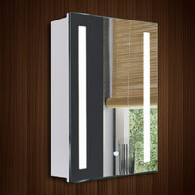 Load image into Gallery viewer, 80cm Height LED Bathroom Mirror Cabinet with Shelves Socket Bathroom Mirror Cabinets Living and Home