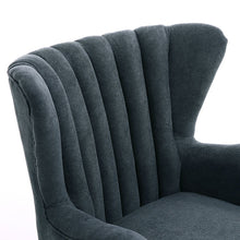 Load image into Gallery viewer, Occasion Wingback Armchair And Footstool