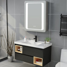 Load image into Gallery viewer, 27inch X 20inch LED Illuminated Mirror Cabinet with Sensor Switch