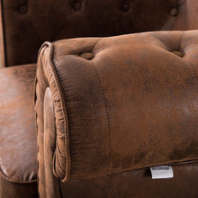 Load image into Gallery viewer, 110cm Wide Retro Faux Leather Chesterfield Rolled Chair Chesterfield Chairs Living and Home
