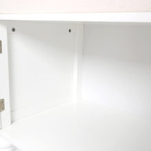 Load image into Gallery viewer, 120cm Wide Wooden Shutter Door Shoe Cabinet Storage Bench Storage Footstools & Benches Living and Home