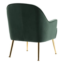 Load image into Gallery viewer, Leisure Velvet Armchair with Gold-plated Metal Legs Other Occasional Chairs Living and Home