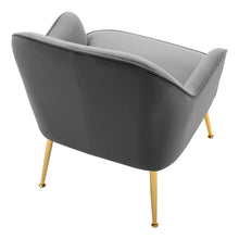 Load image into Gallery viewer, Leisure Velvet Armchair with Gold-plated Metal Legs Other Occasional Chairs Living and Home