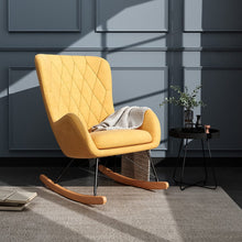 Load image into Gallery viewer, Linen Cushion Rocking Chair Living and Home