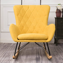 Load image into Gallery viewer, Linen Cushion Rocking Chair Living and Home