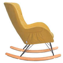 Load image into Gallery viewer, Linen Cushion Rocking Chair Living and Home