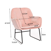 Load image into Gallery viewer, 75cm Wide Faux Leather Armchair Double Layer Padded Occasional Chair Other Occasional Chairs Living and Home