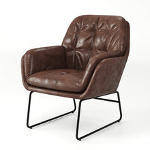 Load image into Gallery viewer, Double Layered Accent Armchair Metal Frame Occasional Chair Accent Chair Living and Home