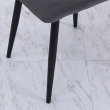 Load image into Gallery viewer, Set of 4 Curved Frosted Velvet Dining Chairs Dining Chairs Living and Home