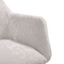 Load image into Gallery viewer, Velvet Upholstered Home Office Swivel Task Chair with Flared Arms Armchairs Living and Home