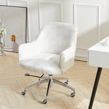 Load image into Gallery viewer, Velvet Upholstered Wheeled Swivel Office Chair Living and Home