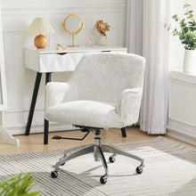Load image into Gallery viewer, Velvet Upholstered Wheeled Swivel Office Chair Living and Home