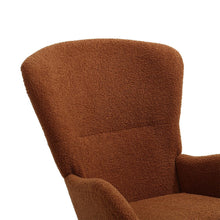 Load image into Gallery viewer, Modern Faux Wool Rocking Chair Upholstered Beige Rocking Chairs Living and Home