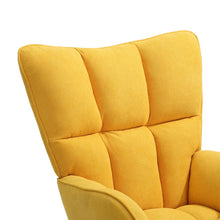 Load image into Gallery viewer, 3ft Height Tufted Linen Upholstered Rocking Chair Rocking Chairs Living and Home