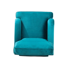 Load image into Gallery viewer, 85cm Height Teal Velvet Padded Armchair with Removable Cushion Other Occasional Chairs Living and Home
