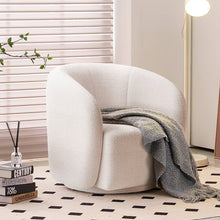 Load image into Gallery viewer, 75cm Wide White Single Sofa Swivel Tub Chair Upholstered Tub Chairs Living and Home