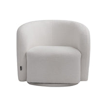 Load image into Gallery viewer, 75cm Wide White Single Sofa Swivel Tub Chair Upholstered Tub Chairs Living and Home