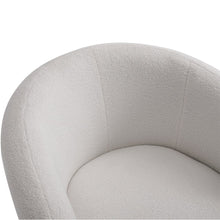 Load image into Gallery viewer, 75cm Wide White Single Sofa Swivel Tub Chair Upholstered Tub Chairs Living and Home