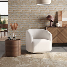 Load image into Gallery viewer, 75cm Wide White Single Sofa Swivel Tub Chair Upholstered Tub Chairs Living and Home