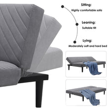 Load image into Gallery viewer, 3 Seater Upholstered Sofa Bed