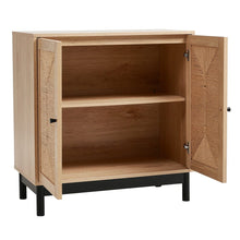 Load image into Gallery viewer, 2ft Rustic Wooden Sideboard with Woven Doors Cabinets Living and Home