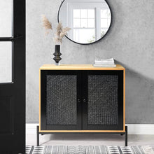 Load image into Gallery viewer, 2 Door Small Sideboard Rattan Natural Wood Cabinet Cabinets Living and Home