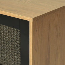 Load image into Gallery viewer, 155cm W Rattan Wood TV Stand with Storage Cabinet TV Stands Living and Home