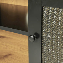 Load image into Gallery viewer, 155cm W Rattan Wood TV Stand with Storage Cabinet TV Stands Living and Home