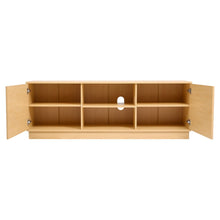 Load image into Gallery viewer, 160cm Wood TV Stand with 2 Doors and 2 Shelves TV Stands Living and Home