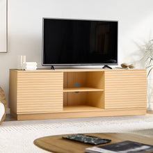 Load image into Gallery viewer, 160cm Wood TV Stand with 2 Doors and 2 Shelves TV Stands Living and Home