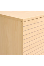 Load image into Gallery viewer, Livingandhome Modern Wood Woven 4-Door Accent Cabinet, JM2211JM2212