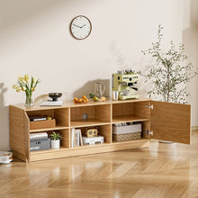 Load image into Gallery viewer, 160cm Solid Wood TV Stand with 2 Doors and 2 Shelves TV Stands Living and Home