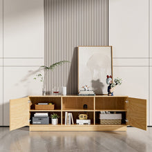 Load image into Gallery viewer, 160cm Wood TV Stand with 2 Doors and 2 Shelves TV Stands Living and Home
