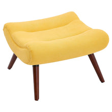 Load image into Gallery viewer, Modern Yellow Curved Accent Recliner with Ottoman Recliners Living and Home