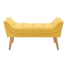 Load image into Gallery viewer, Tufted Fabric Bed Bench Upholstered Footstool Footstools Living and Home