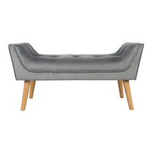 Load image into Gallery viewer, Tufted Fabric Bed Bench Upholstered Footstool Footstools Living and Home